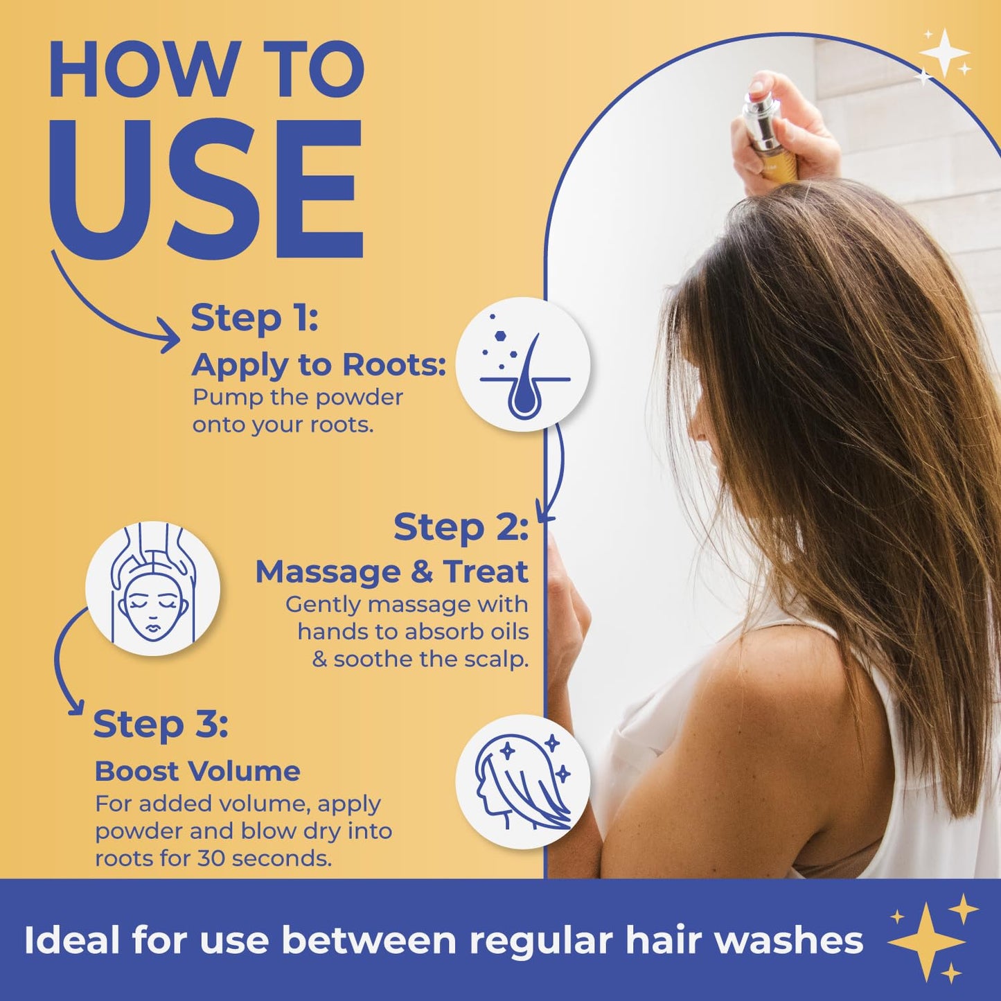 Naprim Naturals Nourishing Dry Shampoo Hair Powder for Brunettes - Talc-Free Oil Absorption for Lightweight Volume - No Residue UV Protection Non-Aerosol - Travel-Friendly Hair Care (30g)