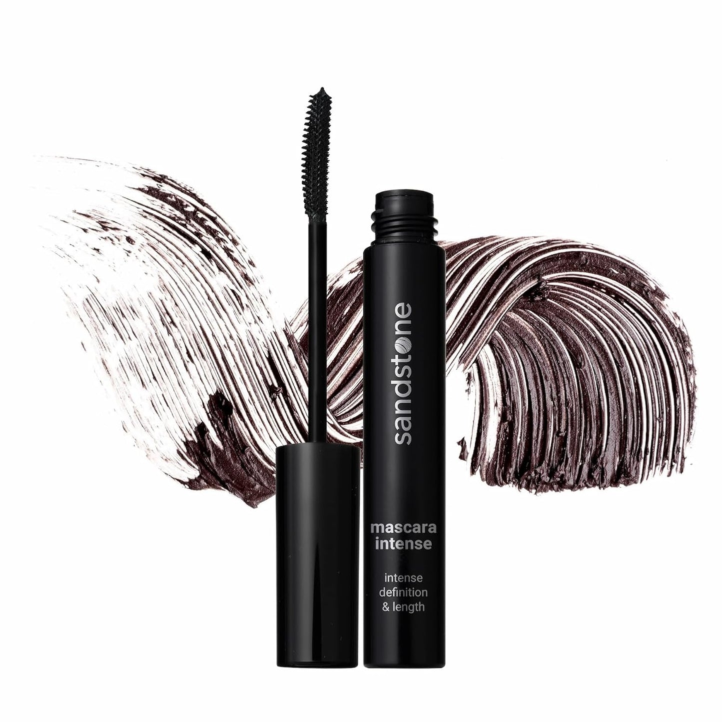 Sandstone Scandinavia Hypoallergenic Mascara Sensitive Eyes - Smudge-Proof, Sweatproof and Lengthening with amazing separation of the lashes - Vegan and Non Toxic (Brown, 9 ml)