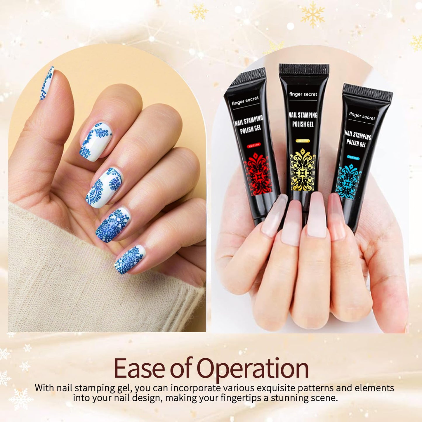 Nail Stamping Gel Polish Kit 4 Colors Nail Stamping Polish Gel Unleash Your Creativity with Our Stamping Gel Polish Nail Art Kit Ideal for Home User and Nail Salon SET4（Pink,Green, Silver, Purple）