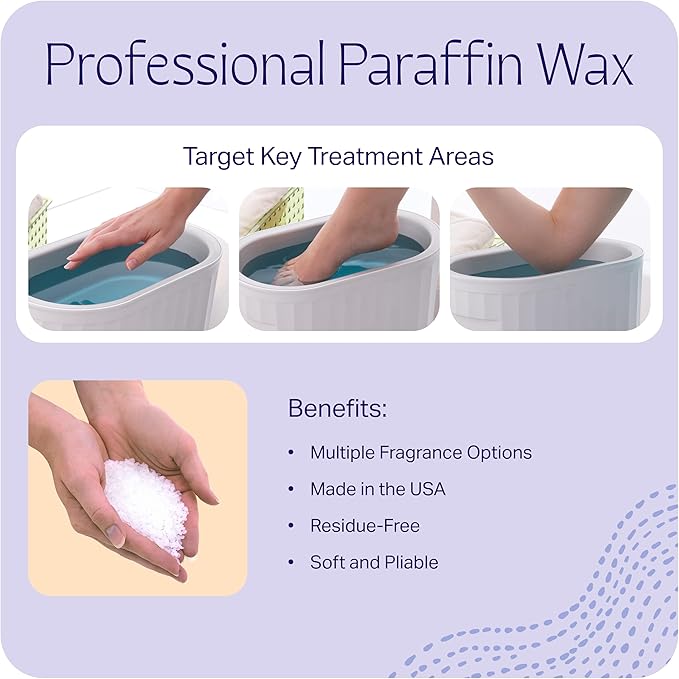 Therabath Paraffin Wax Refill - Thermotherapy - Use to Relieve Arthritis Discomfort, Stiff Muscles, & Dry Skin - For Hands, Feet, Body - Deeply Hydrates & Protects - Made in USA, 6 lb. Vanilla Cupcake