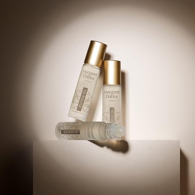 Margaret Dabbs London Pure Cuticle Oil Fast Absorbing Rollerball Oil to Restore Healthy Cuticles with Jojoba Oil and Borage Seed Oil 10ml