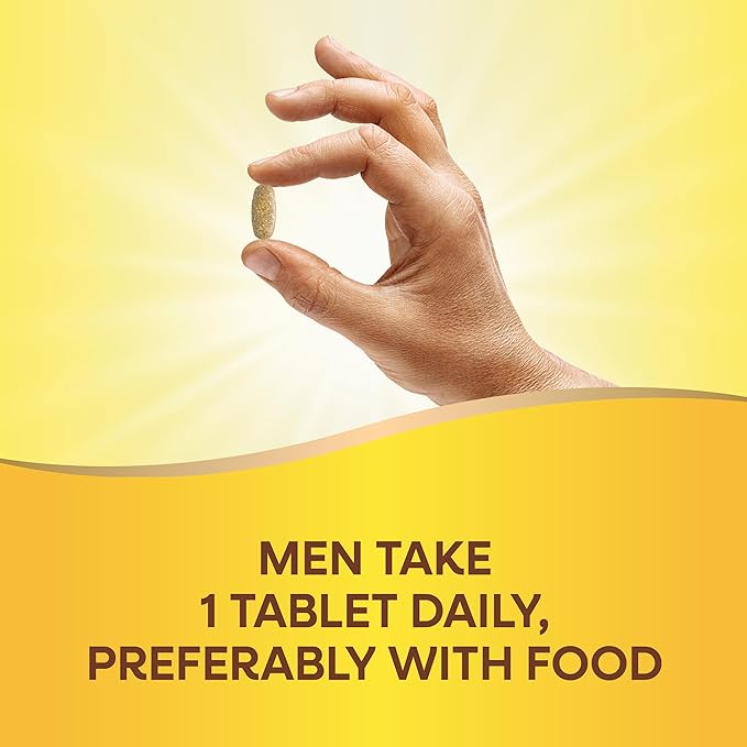 Nature's Way Alive! Men's Daily Ultra Multivitamin, Promotes Healthy Heart & Muscle Function*, with B-Vitamins Including Methylated B12, Gluten Free, 150 Tablets (Packaging May Vary)