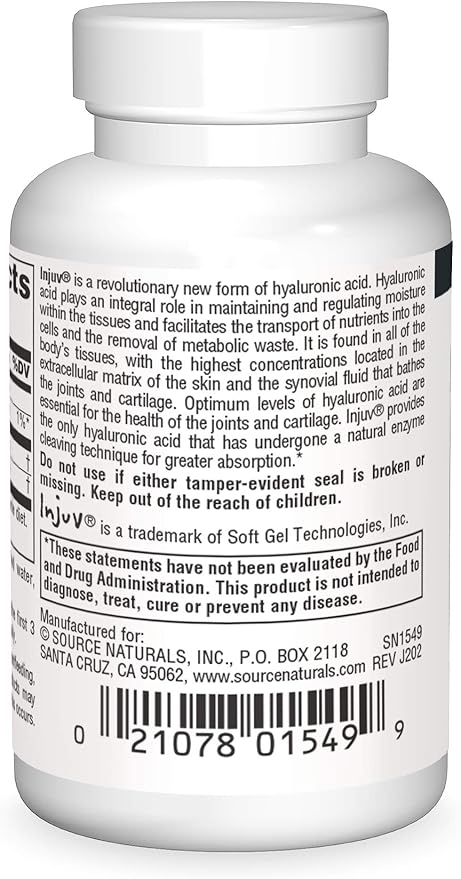 Source Naturals Hyaluronic Acid Injuv 70mg - 30 Softgels