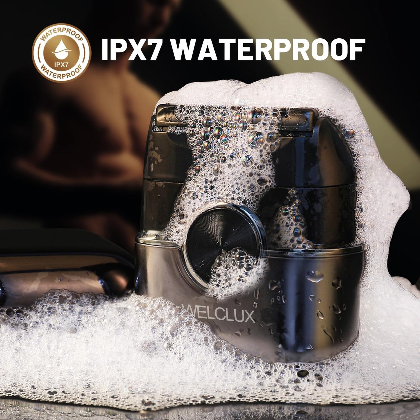 Electric Foil Shavers for Men: Upgraded Mini Electric Razor for Beard - 4 Floating Blades & Big LED Display - 2 Gears Adjustable Face Razor with IPX7 Waterproof for Travel & Home, USB Type C