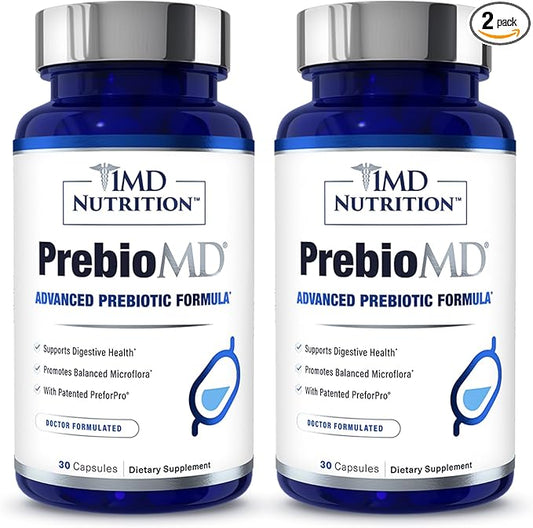 1MD Nutrition PreBioMD - Prebiotic with PreforPro | Support Healthy Digestion and Beneficial Bacteria