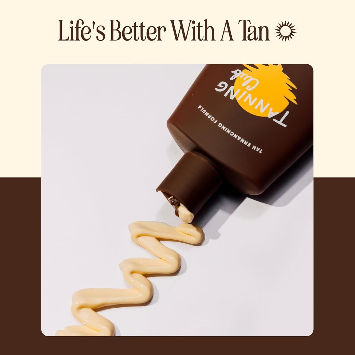 Tanning Club - Tanning Lotion SPF 8 - Hydrating Sun Care with Beta-Carotene, Green Tea, and Aloe - Water and Sweat Resistant (80 Minutes) - 150 ml