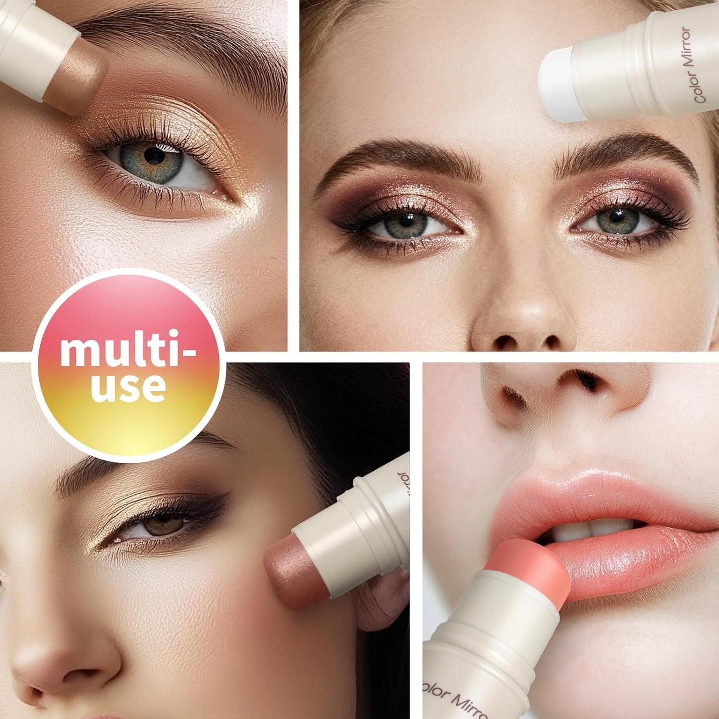 Multi-Use Makeup Stick - Blush, Lipstick, Eyeshadow & Highlighter For All Skin, Buildable Color, Long-Lasting, Lightweight, Natural Soft Finish(07 Bird Of Paradise Matte), 0.158 oz