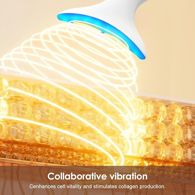 Facial and Neck Massager for Face, Neck - Skin Lifting & Firming - Wrinkle & Dark Circle Reducer - at Home Skin Care Face Sculpting Tool and Neck Massager-White