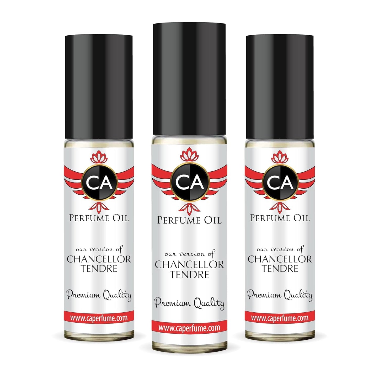 CA Perfume Impression of Chancellor Eau Tendre for Women Eau De Parfum Floral Fruity Scent Long Lasting Perfumes for Women Travel Size TSA Ready for Day and Night Wear 0.33 Fl Oz 10ml (Pack of 3)