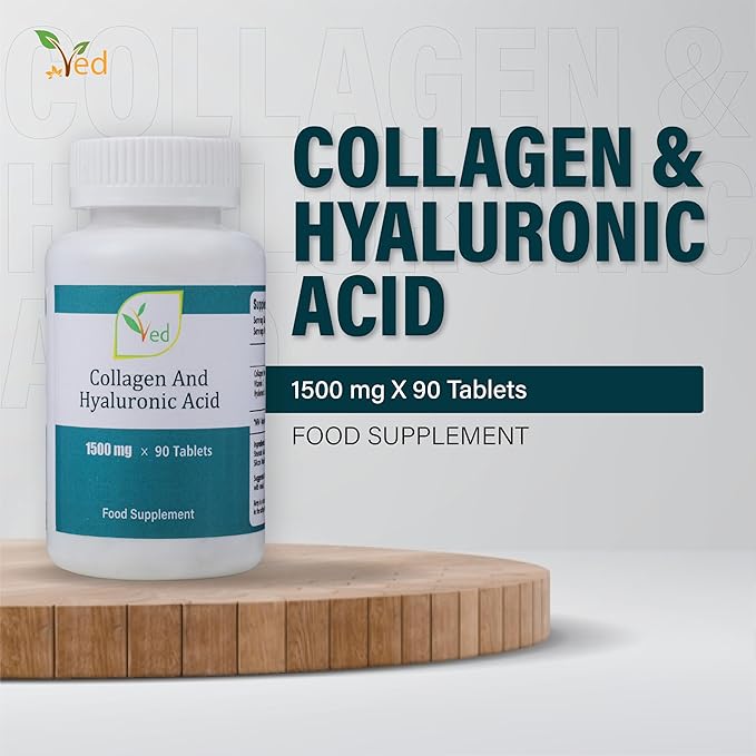 Ultra Pure Collagen 1200mg & 300mg of Hyaluronic Acid 90 Tablets. 1500mg per Tablet
