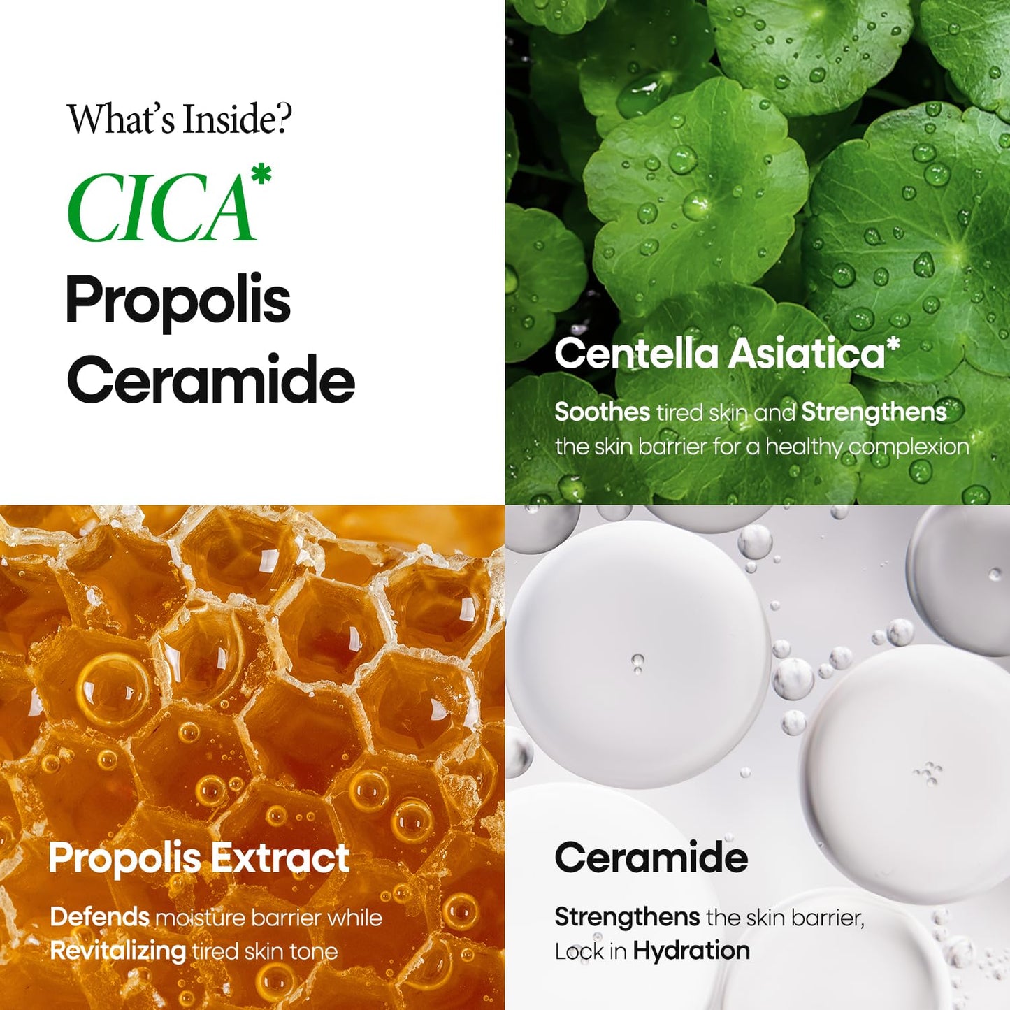 Nature Republic Cica Daily Face Mask (30 vegan sheets) Propolis Extract & Centella Asiatica Bulk Facial spa Mask for Moisturizing & Hydrating Glow, korean beauty skin care for all skin types