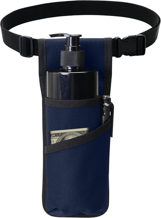 Massage Bottle Bag Massage Oil Holster Lotion Holster Massage Therapist Massage Oil Holster Massage Lotion (TH-XJ1kd-Dark blue)