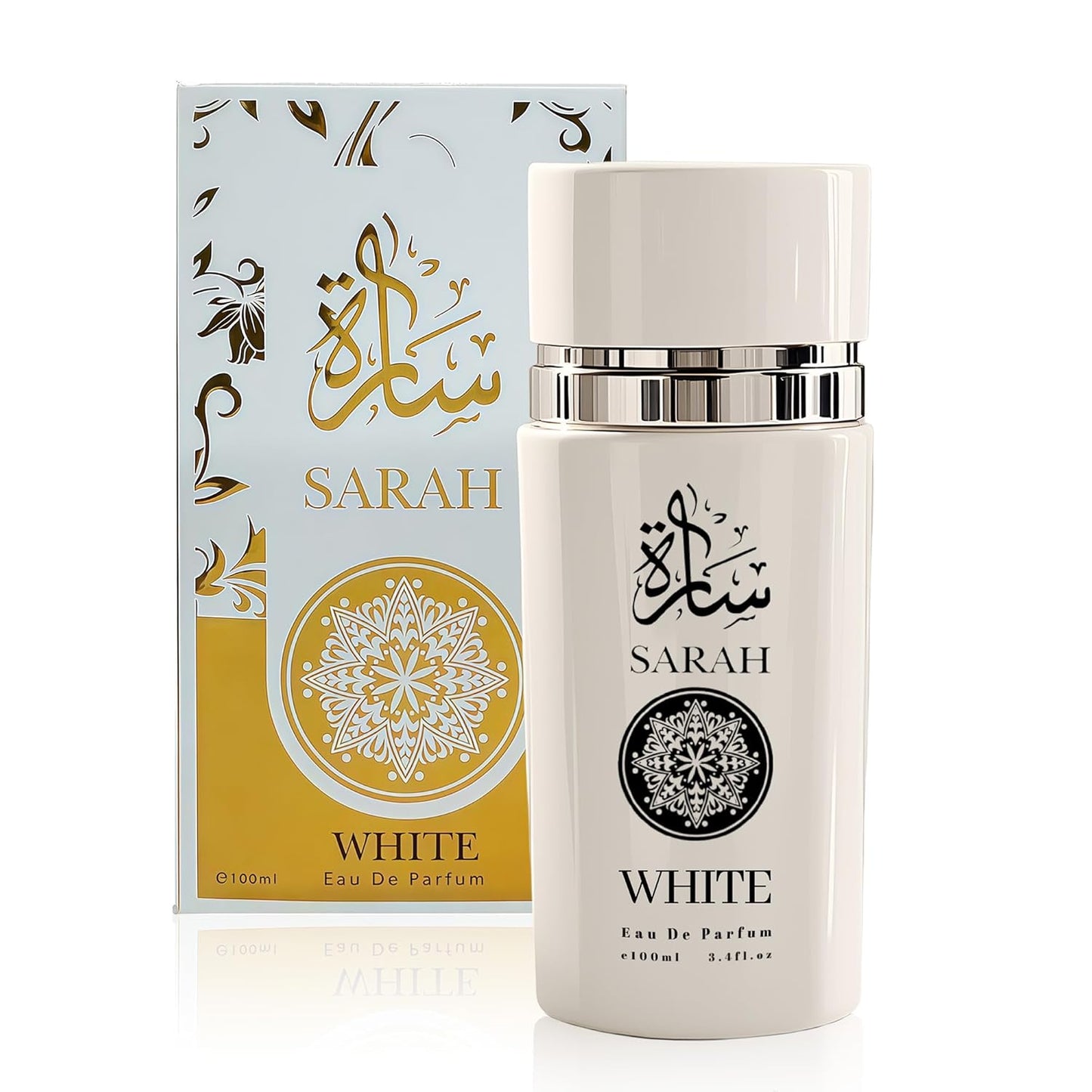 Sarah White Eau de Parfum for Women - 100ml Floral & Fruity Perfume with Lavender, Coconut, Vanilla & Pear, Long-Lasting Feminine Fragrance