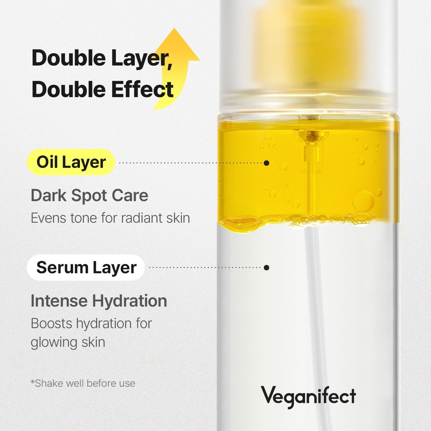 Vitamin C Glow Mist for Radiant Skin, Hydrating Serum Mist with Niacinamide & Glutathione, Korean Vegan Skincare, 3.38 Fl Oz