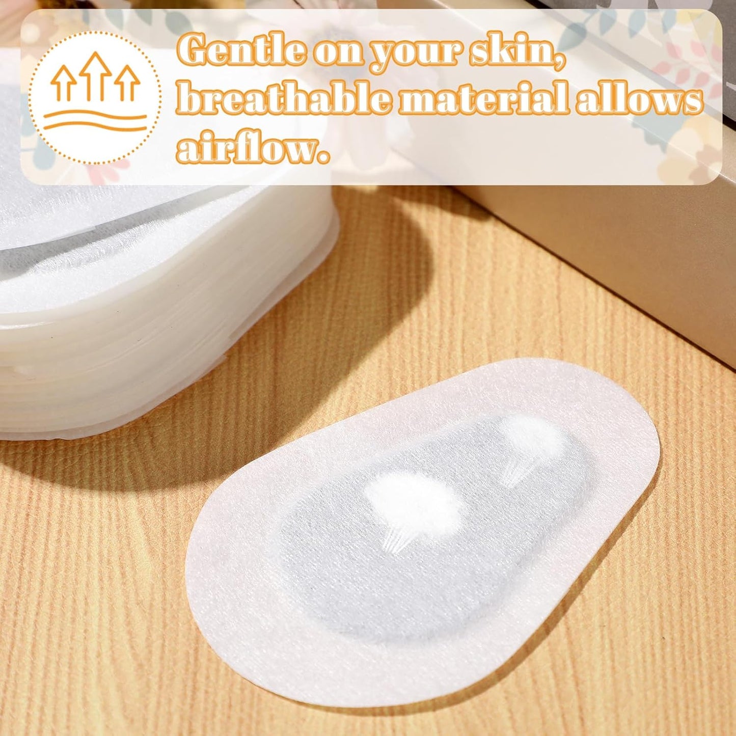 Panitay 40 Pcs Adhesive Eye Patches for Adults Disposable Breathable Medical Eye Patch for Amblyopia Lazy Latex Free Adhesive Bandages for Men(3.3 x 2.3 Inch,White)