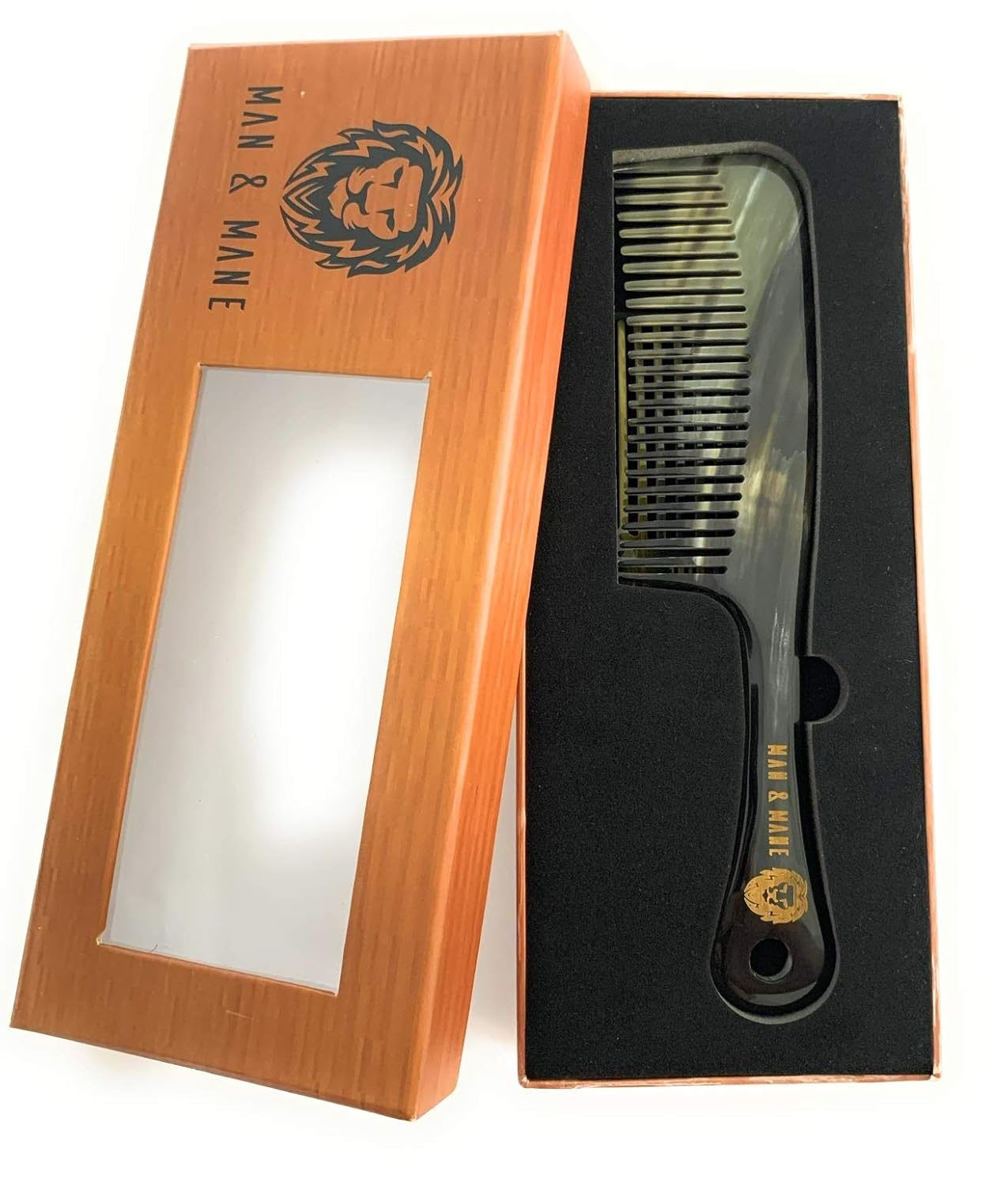 Premium Handmade 100% Oxhorn Anti-static Detangling Styling and Hair Pick Combs Combo Pack for Women & Men