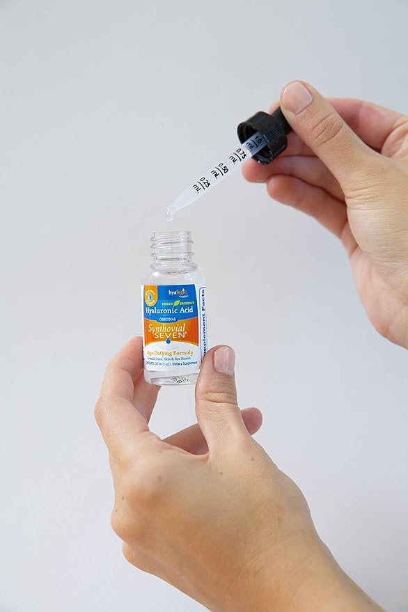 Hyalogic Synthovial Seven Hyaluronic Acid Liquid - HA Support - Vegan - 1 oz