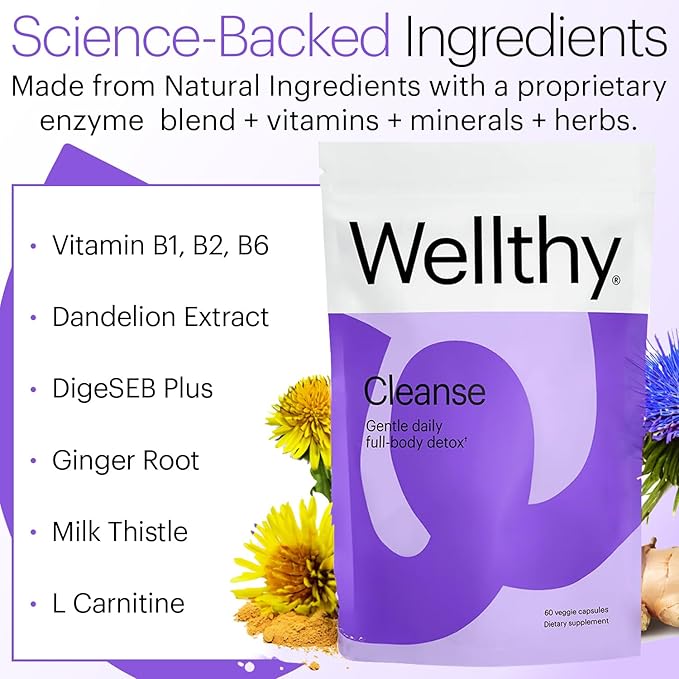 Wellthy Full Body Detox and Immune Support 30-Day Supply