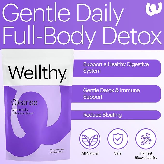 Wellthy Full Body Detox and Immune Support 30-Day Supply