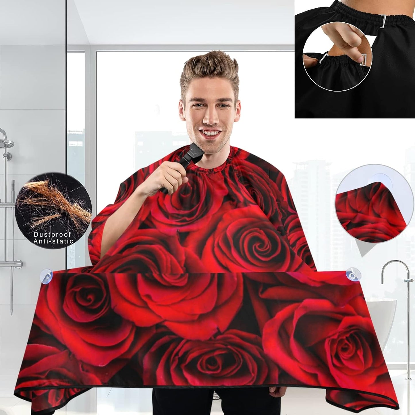 Stylish Barbershop Salon Barber Cape Haircut Cape Salon Apron Unisex Hair Cutting Apron for Men Women