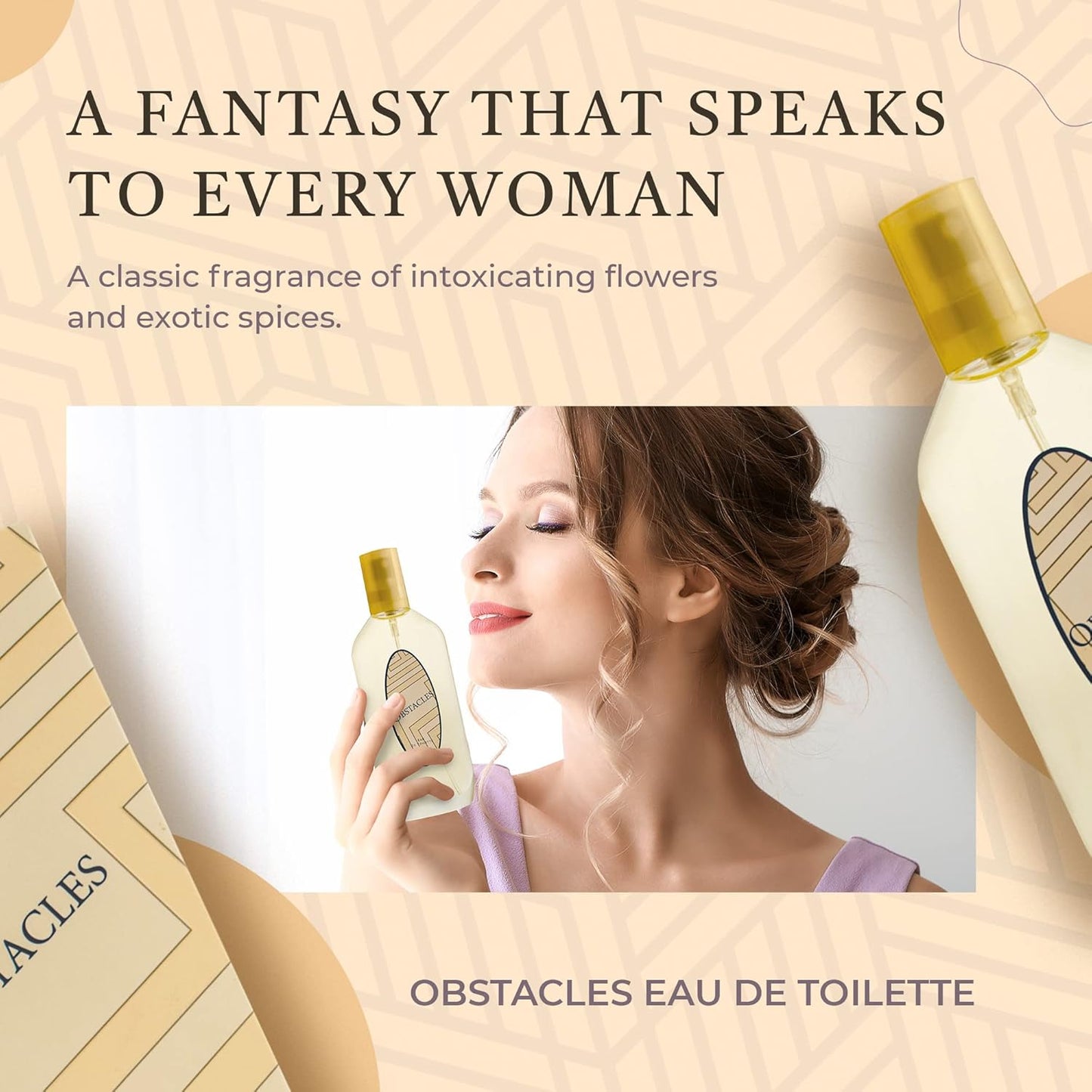 American Collection Perfume for Women – INSPIRED by A WORLD RENOWED WOMEN'S PERFUME – Freesia, Sage, Jasmine, Amber – Elegant, Fresh, Signature Scent, Long-Lasting Eau De Toilette 80 ml (Bamboo)