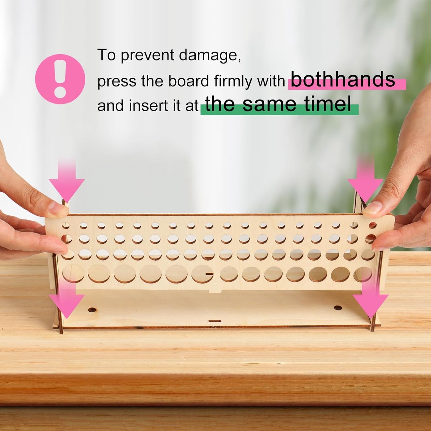 Wooden Paint Brush Holder Artist Brush Holder 67 Hole Paintbrush Holder Desktop Organizer Wood Paint Brush Rack for Pens Pencils and Art Tools