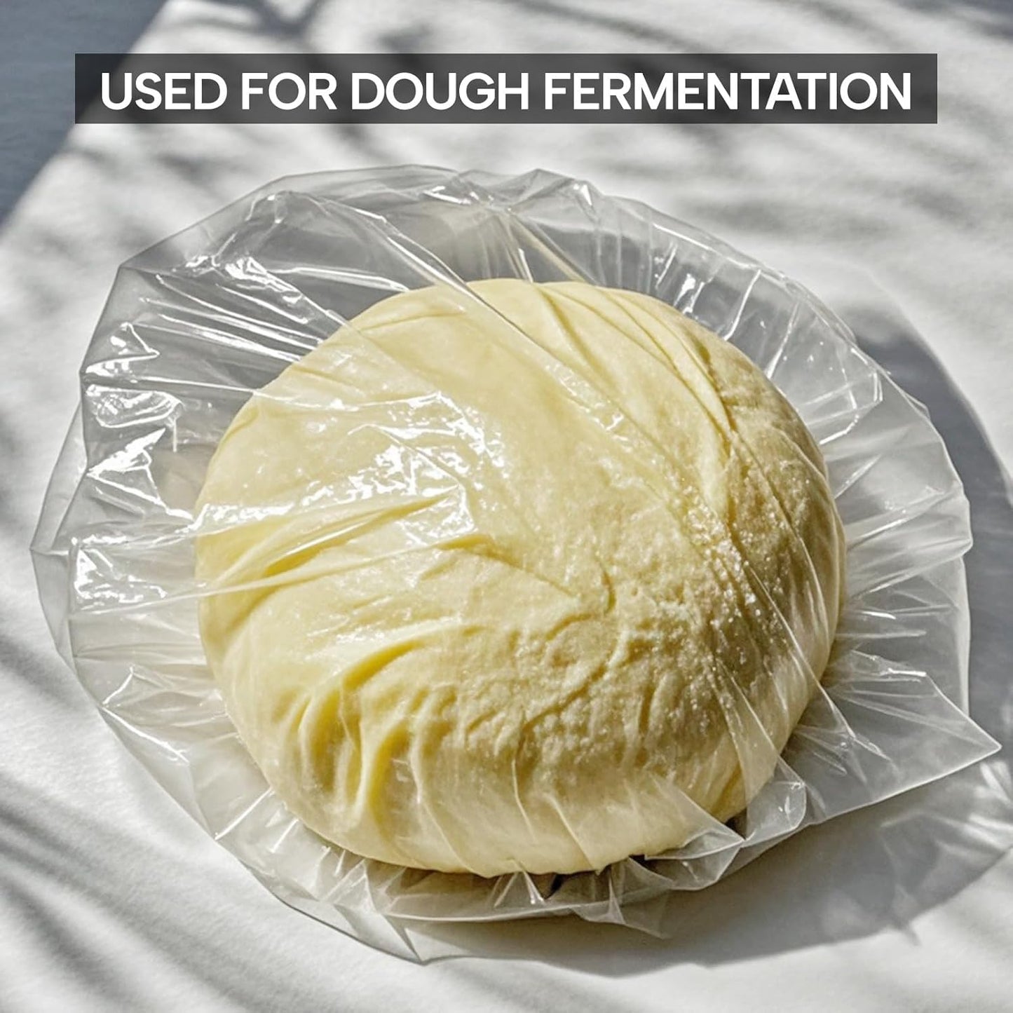 Years calm 100PS Disposable Shower Caps, Plastic Clear Shower Caps, lengthening and thickening Hair Caps for Hair dyeing assistance, Hotel and Hair Salon, Home Use, Portable Travel (Size 20.5"/52cm）