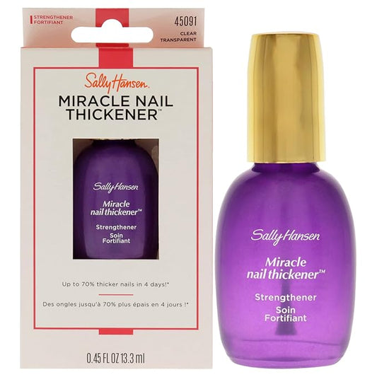 Sally Hansen Miracle Nail Thickener™, Nail Strengthener, Includes Calcium and Ceramic Gel Formula