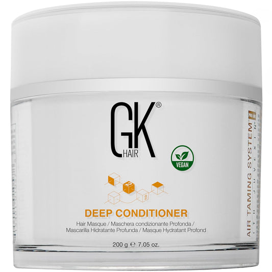 GK HAIR Global Keratin Deep Conditioner Masque (7.05 Fl Oz/200 g) Intense Hydrating Repair Treatment Mask for Dry Damaged Color Treated Frizzy Hair Restoration Formula with JOJOBA Seed Oils