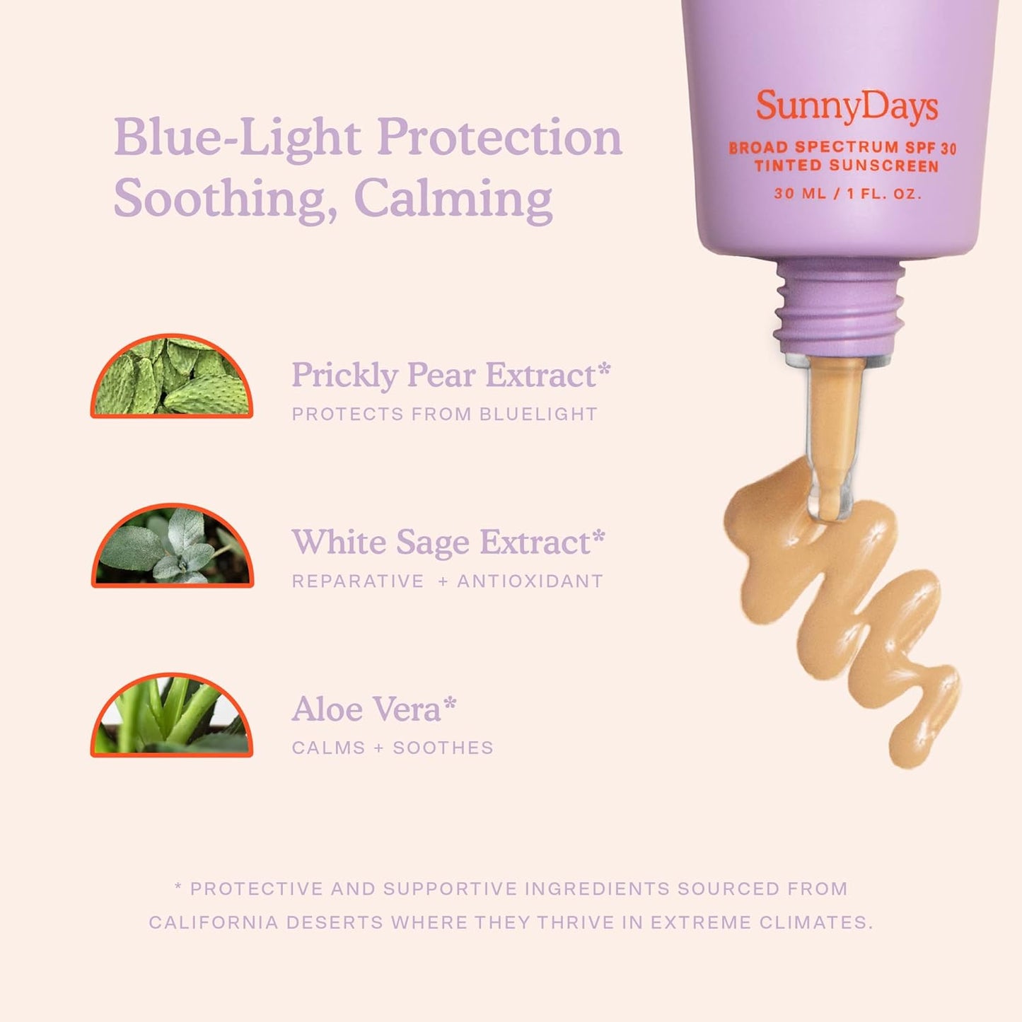 Tower 28 Beauty SunnyDays SPF 30 Tinted Mineral Sunscreen - For Sensitive Skin - 2-in-1 Facial Broad Spectrum UVA/UVB Protection + Foundation - Shade 15 MELROSE - Light with Warm Undertones, 1 Fl Oz