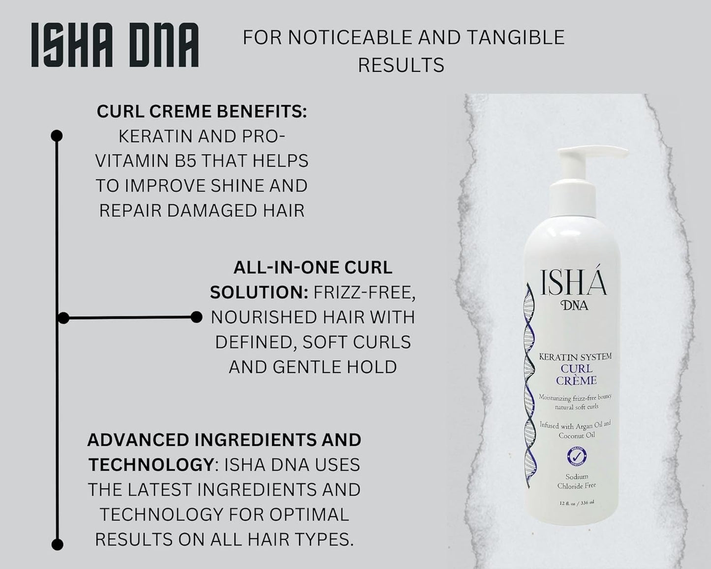 Keratin System Curl Creme - Infused with Argan Oil and Coconut Oil - Moisturizing Frizz Free Bouncy Natural Soft Curls - Curling Cream For Wavy and Curly Hair - Sulfate Free