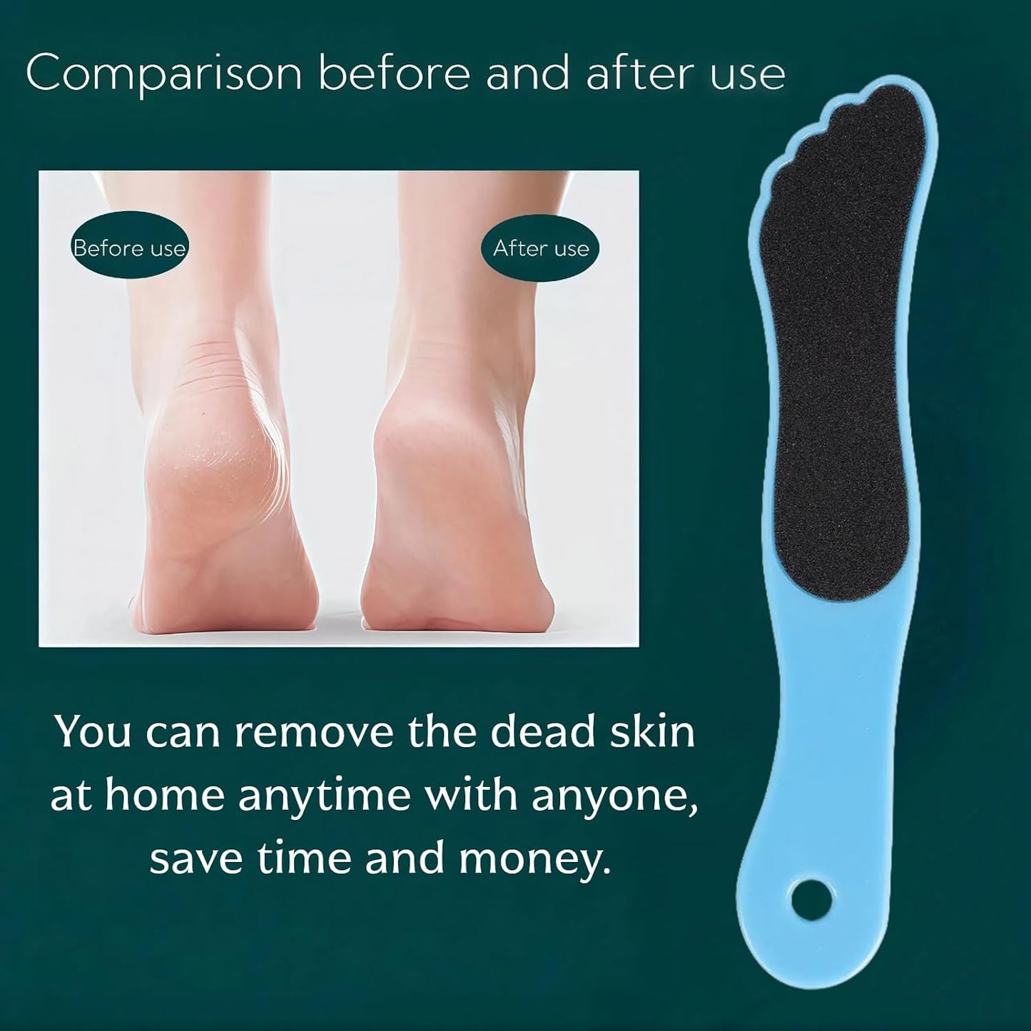 10 Pack Foot File, Professional Foot Callus Remover Sandpaper Pedicure Tools, Double Side Foot Scrubber, Sander for Dead Skin Foot Rasp Pedicure for Women Mother Family Manicure Beauty Shop Spa