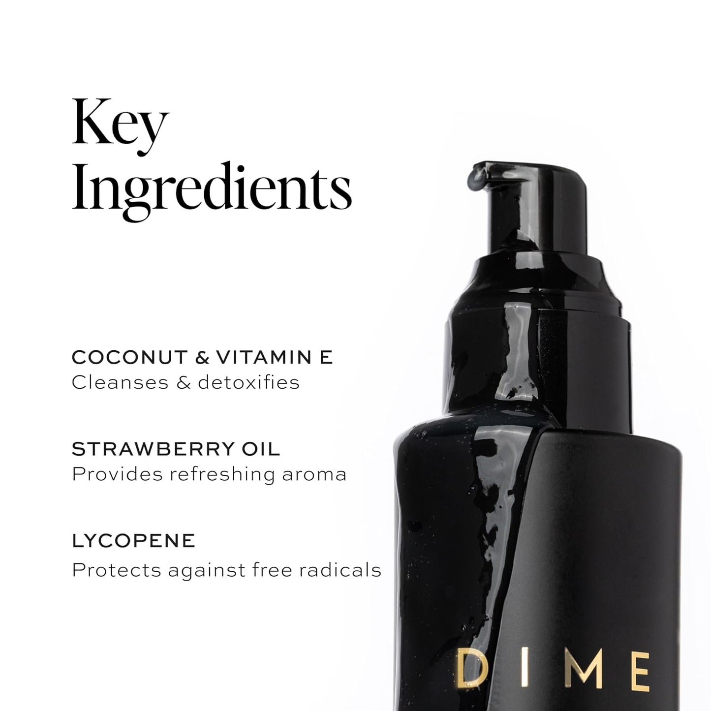 DIME Beauty Gentle Jelly Cleanser, Hydrating Facial Cleanser and Makeup Remover with Vitamin E, Face Wash for Sensitive Skin, 4 oz (120 ml)