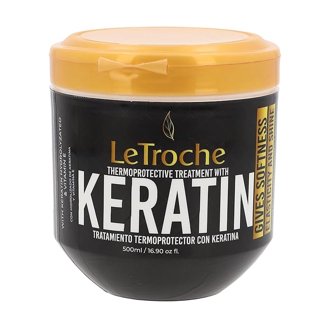 Thermoprotective Treatment With Keratin, Gives Softness Eslaticity And Shine, 500ml