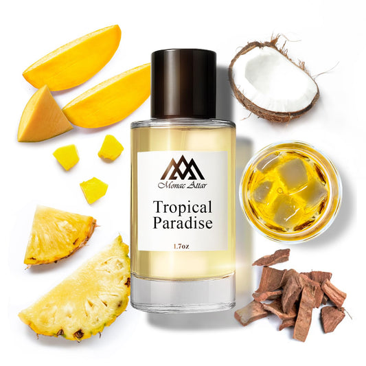 Monac Tropical Paradise Inspired by Summer Hammer, Eau De Parfum, 1.7oz/50ml, Unisex, Long Lasting Fragrance, Luxury Made Affordable
