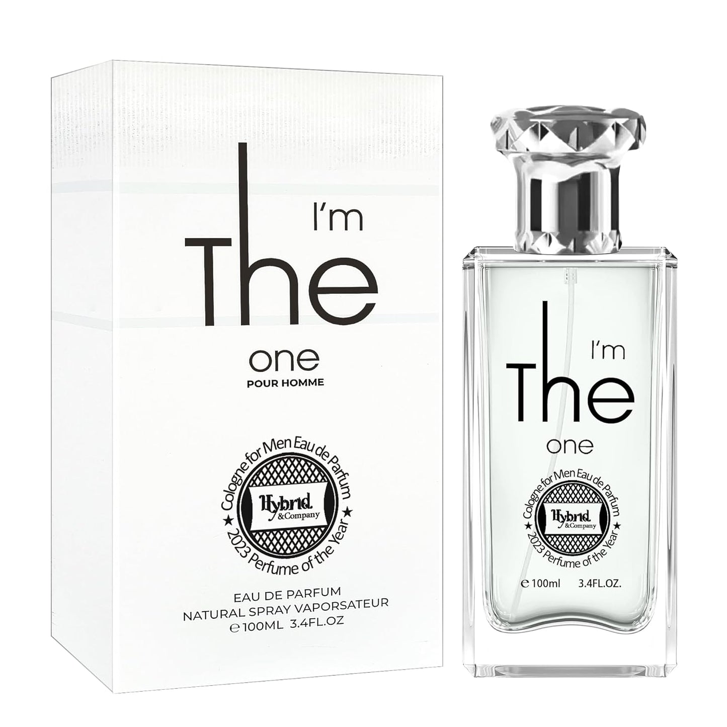 Hybrid & Company I'm The One Eau De Parfum Pour Homme Natural Spray Vaporisateur,3.4FL.OZ