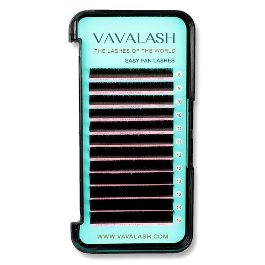 VAVALASH Colored Easy Fan Eyelash Extensions 0.07 D Curl 13-20mm Mixed Lash Tray Brown Self Fanning Lashes Colorful Volume lash extensions（Brown,0.07-D-13-20mm）