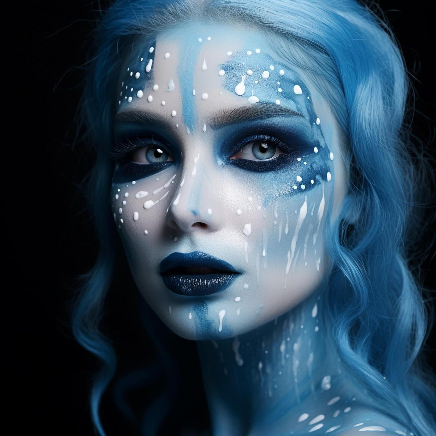 Light Blue Eye Black Stick, 3pcs Anti-Glare Under Eye Sports Grease Stick for Baseball Softball Soccer Lacrosse Hockey Athletes Sports Training, Water-Proof Eye Black Stick for Athletes