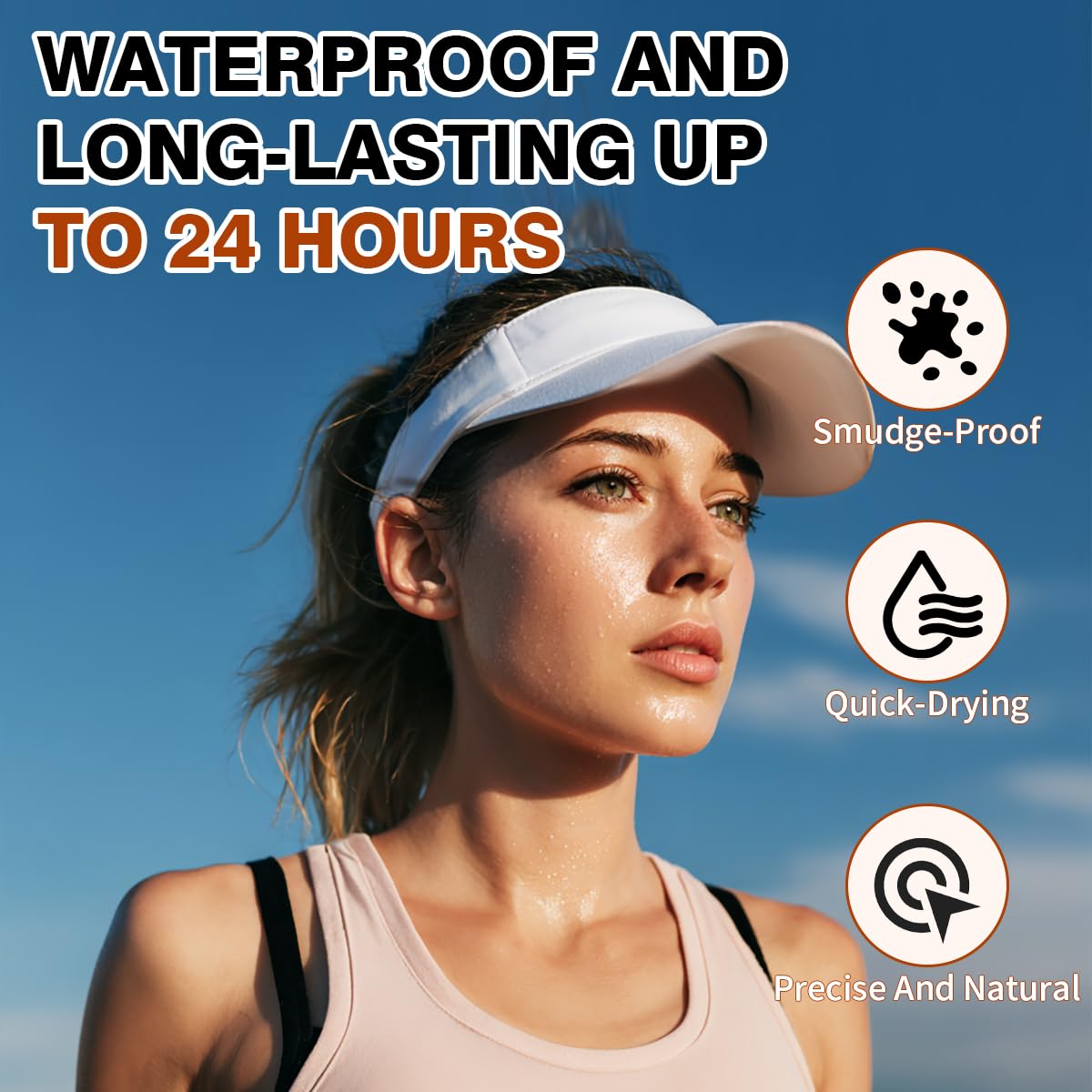 Microblading Eyebrow Pencil for Women - Waterproof Eyebrow Pen with 2-Fork-Tip Eye Brow Pen Create Natural Hair-Like Brows, Brow Pencil for Perfect Eyebrows Makeup Last All-Day, Light brown