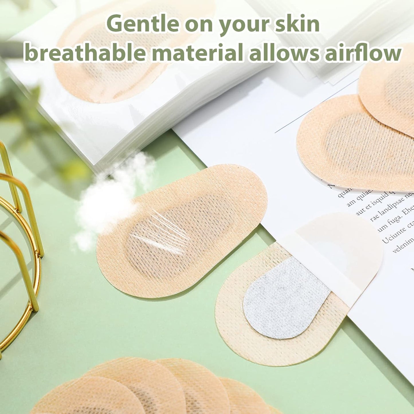 Panitay 40 Pcs Adhesive Eye Patches for Adults Disposable Breathable Medical Eye Patch for Amblyopia Lazy Latex Free Adhesive Bandages for Men(3 x 2 Inch,Nude)