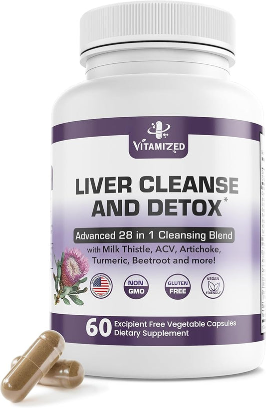 Liver Cleanse Detox & Repair Fatty 28-in-1 Advanced 60 Pills