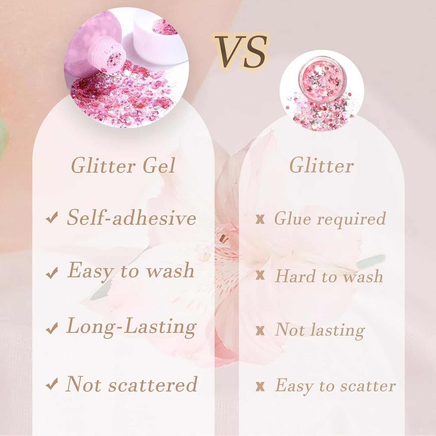 Face Body Glitter, Hair Glitter Sparkles Chunky Face Glitter Gel for Girls Makeup Singer Concerts Mermaid Festival Sequins Face Paint (Pink+Blue+Purple)