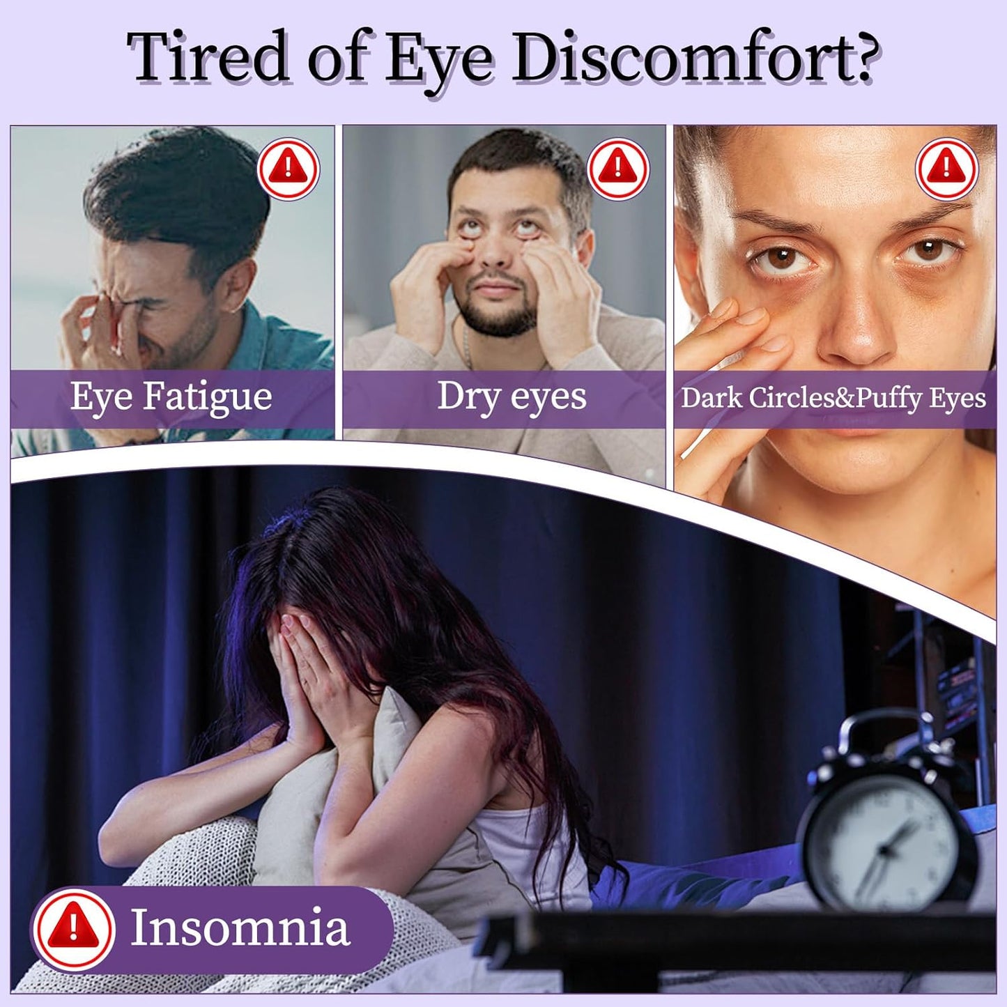 110℉ Constent Cornea Care Rest Self Heating Eye Mask 60Mins, Disposable Lavender Steam Eye Mask for Travel Sleep, Compresses for Dry Eyes, Relaxing Gifts 24 Packs