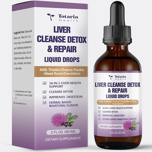 Liver Cleanse Detox & Repair Liquid,1100mg 16+ Herbs