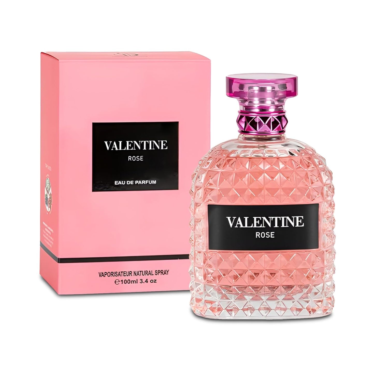 2PCS Valentine Rose Eau de Parfum for Women - 100ml Floral & Fruity Perfume with Lavender, Coconut, Vanilla & Pear, Long-Lasting Feminine Fragrance