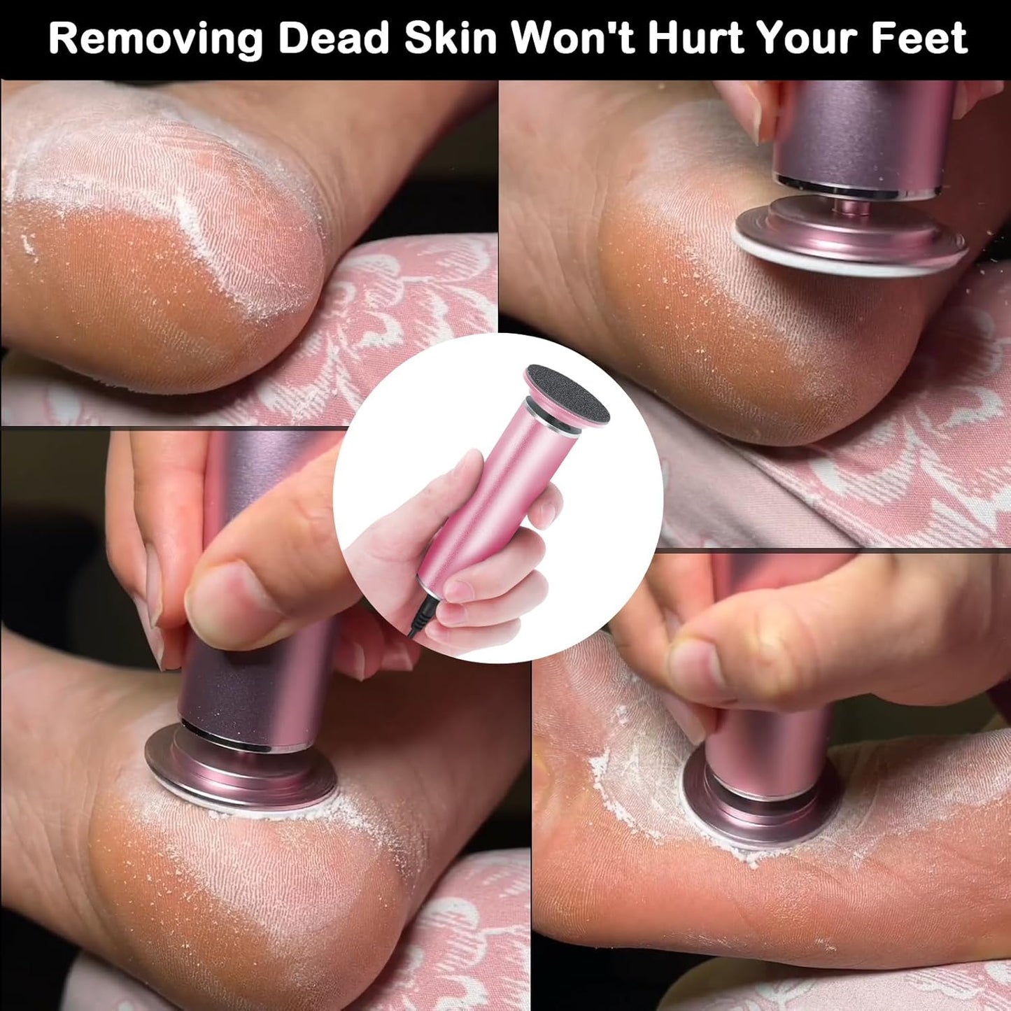 120pcs Replaceable Sandpaper Discs 80 Grit 150 Grit, Thick Self-Adhesive Replacement Sandpaper Refill Sanding Pads for Electric Foot Callus Remover Feet Sander (80 Grit +150 Grit)