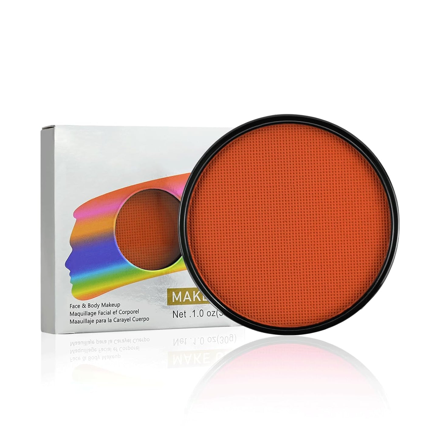 Orange-red Face Paint, Water Based Facepaint, Non Toxic Orange-red Body Paint, High Pigment Face Painting for Halloween, Easter, Themed Parties, Cosplay 1.06 Oz.