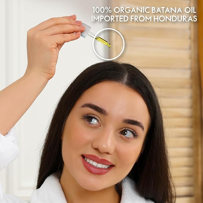 Sugarbear Hair Vitamin Gummy 2 Month Supply & 2 Pure Batana Natural Hair Growth Oil-Extra Strength Biotin 6000mcg, Women, Men, Vegan Vitamin B12, MSM, Inositol, Elderberry, Kosher, Halal, Cruelty-Free