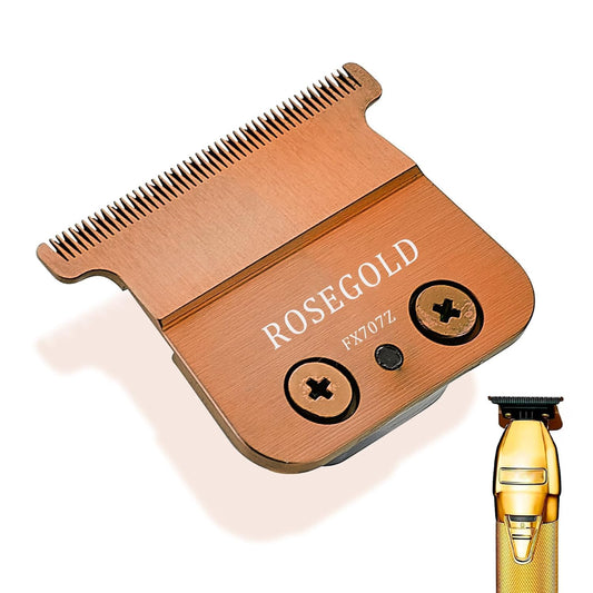 FX707Z Replacement Blades Compatible with BaBylissPRO FX787 & FX726 Trimmers, for Outlining Hair Trimmers (FX787) - rose gold