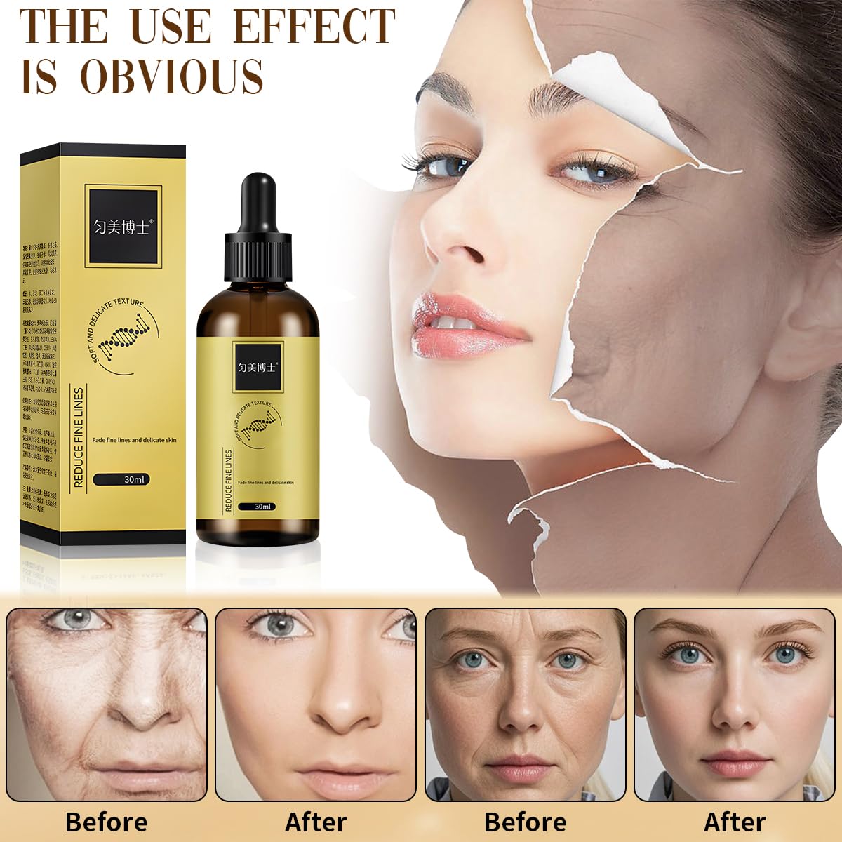 3 Pcs Anti-wrinkle Firming Serum, Anti-Aging Essence, Firm and Plump Face Serum, Anti-Aging & Wrinkles Lifting & Firming Essence, Hydrate & Moisturize, Reduce Fine Lines And Wrinkles